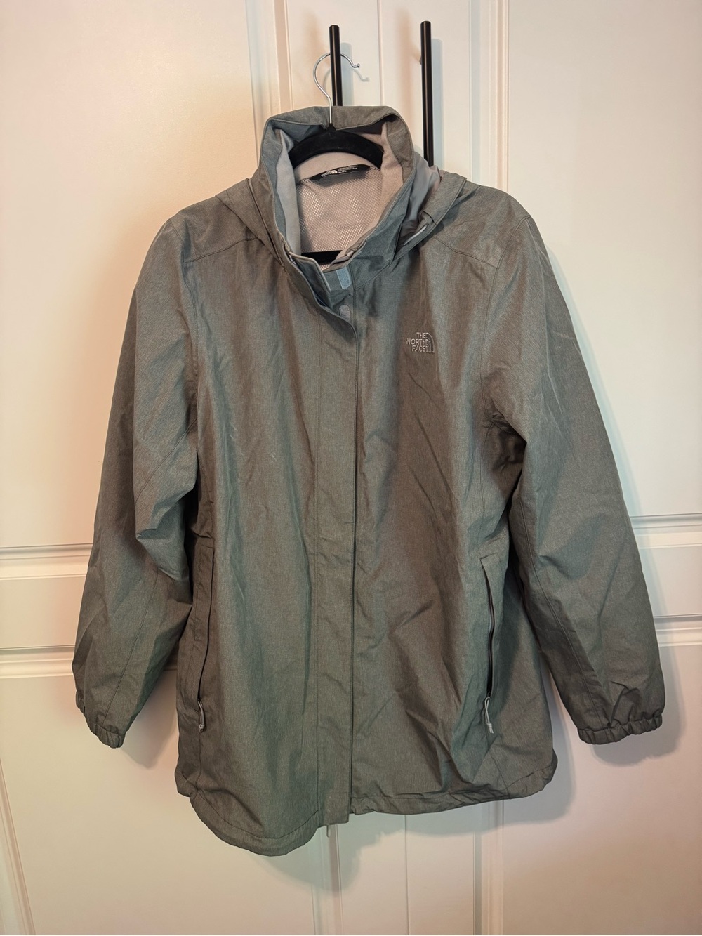 The North Face Women’s Gray Waterproof Hooded Jacket